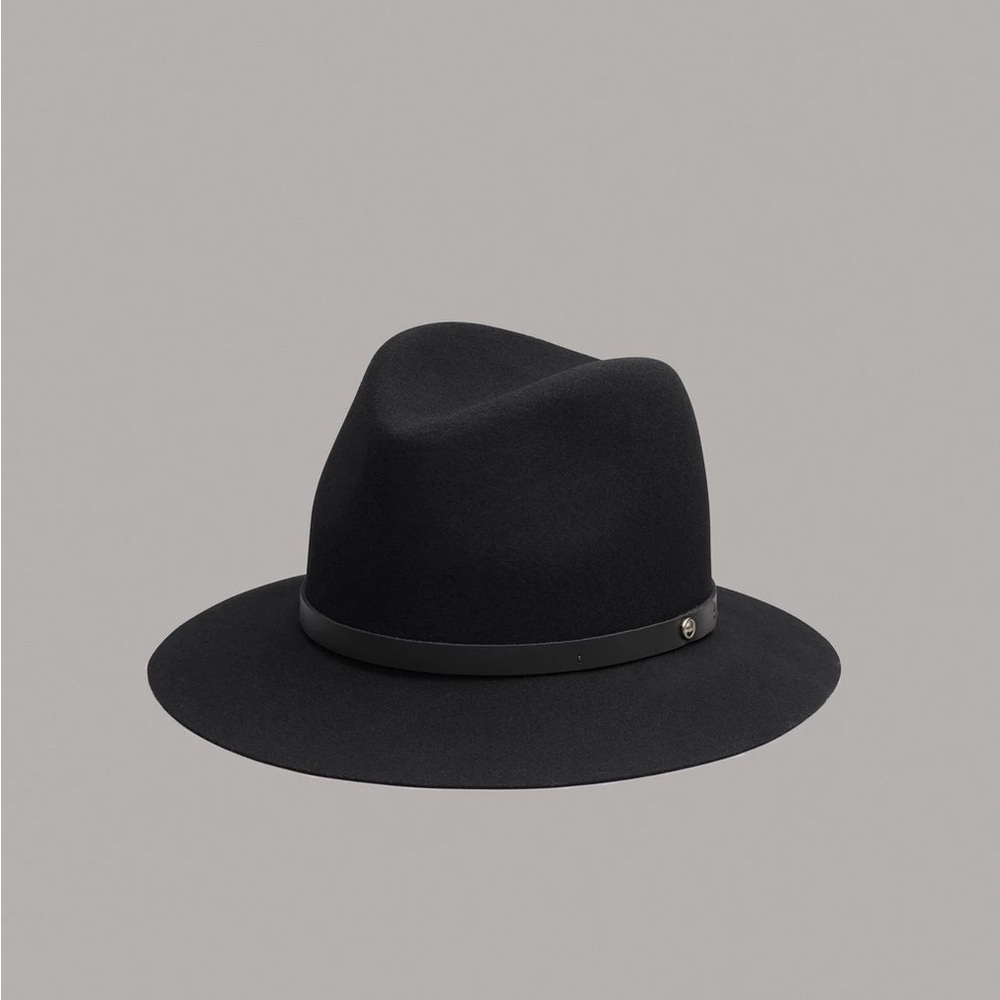 Rag & Bone Black Floppy Brim Fedora